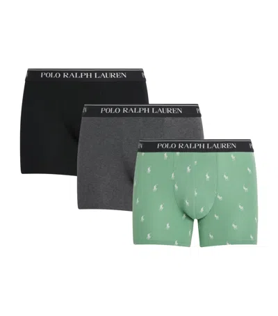 Polo Ralph Lauren Stretch-cotton Boxer Briefs In Grey