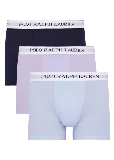 Polo Ralph Lauren Stretch-cotton Boxer Briefs In Blue