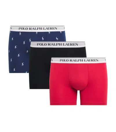 Polo Ralph Lauren Stretch-cotton Boxer Briefs In Multi