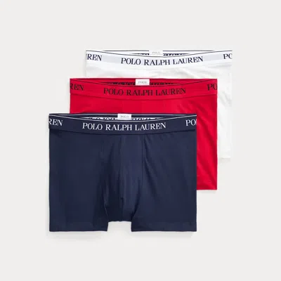 Polo Ralph Lauren Stretch Cotton Boxer Shorts 3-pack In Multi