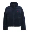 Polo Ralph Lauren Stretch-cotton Corduroy Puffer Jacket In Blue
