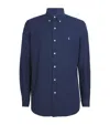 Polo Ralph Lauren Core Replen Stretch Cotton Shirt In Navy