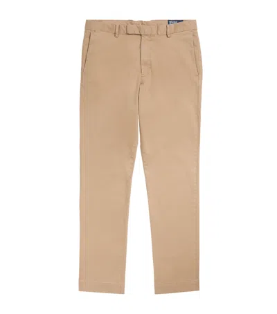 Polo Ralph Lauren Slim-fit Stretch-cotton Twill Chinos In Neutrals