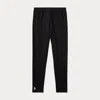 Polo Ralph Lauren Big Girls Embroidered Pony Stretch Cotton Leggings In Polo Black