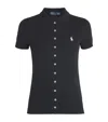 Polo Ralph Lauren Julie Slim Polo Shirt In Black