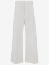 Polo Ralph Lauren High-waisted Stretch-cotton Palazzo Pants In White