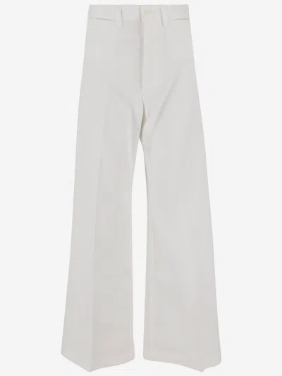 Polo Ralph Lauren Stretch Cotton Pants In Neutral