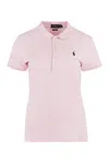 Polo Ralph Lauren Julie Slim Fit Cotton Polo Shirt In Pink