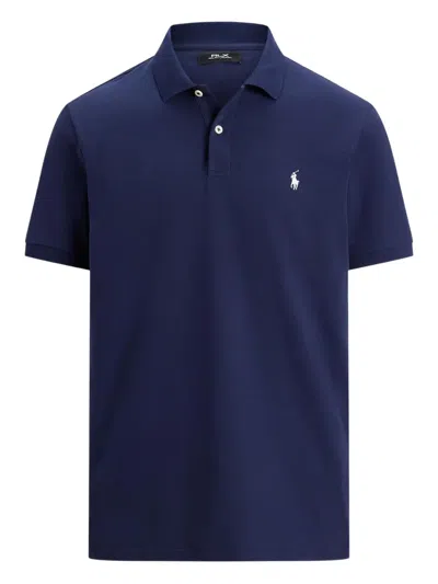 Polo Ralph Lauren Stretch-cotton Polo Shirt In Blue