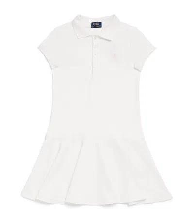 Polo Ralph Lauren Kids' Stretch-cotton Polo Dress In White