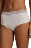 Polo Ralph Lauren Stretch Cotton Rib Boyshorts In Garden Rose
