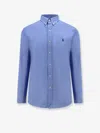 Polo Ralph Lauren Slim Fit Striped Shirt With Button-down Collar In Blue
