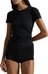 Polo Ralph Lauren Stretch Cotton T-shirt In Black