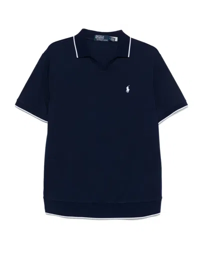 Polo Ralph Lauren Stretch-cotton T-shirt In Blue