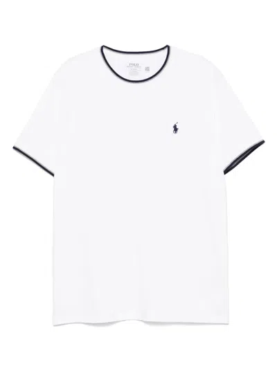 Polo Ralph Lauren Stretch-cotton T-shirt In White