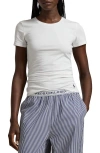 Polo Ralph Lauren Stretch Cotton T-shirt In White