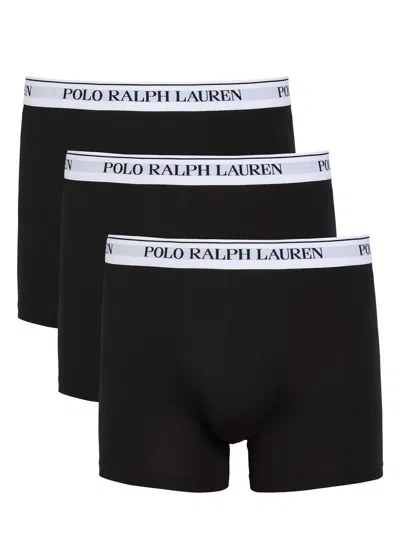 Polo Ralph Lauren Stretch-cotton Trunks In Black