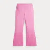 Polo Ralph Lauren Kids' Stretch Jersey Flare Legging In Laguna Pink/plato Green