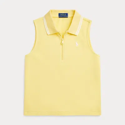 POLO RALPH LAUREN STRETCH MESH HALF-ZIP BOXY POLO SHIRT