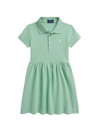 Polo Ralph Lauren Babies' Stretch Mesh Polo Dress In Green