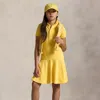 Polo Ralph Lauren Kids' Stretch Mesh Polo Dress In Oasis Yellow
