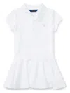 Polo Ralph Lauren Toddler Girls Cotton Jersey T-shirt Dress In White