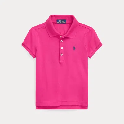 Polo Ralph Lauren Stretch Mesh Polo Shirt In College Pink