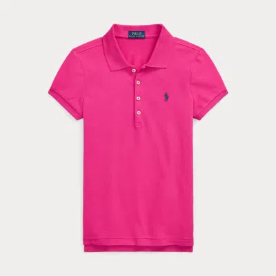 Polo Ralph Lauren Stretch Mesh Polo Shirt In College Pink