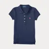 Polo Ralph Lauren Kids' Stretch Mesh Polo Shirt In Refined Navy