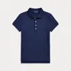 Polo Ralph Lauren Stretch Mesh Uniform Polo Shirt In Refined Navy