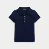 Polo Ralph Lauren Stretch Mesh Uniform Polo Shirt In Refined Navy