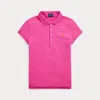 Polo Ralph Lauren Stretch Piqué Polo Shirt In Belmont Pink/dusk