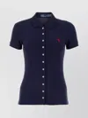 Polo Ralph Lauren Stretch Piquet Fitted Silhouette Ribbed Collar