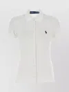 POLO RALPH LAUREN STRETCH PIQUET SHIRT WITH RIBBED COLLAR