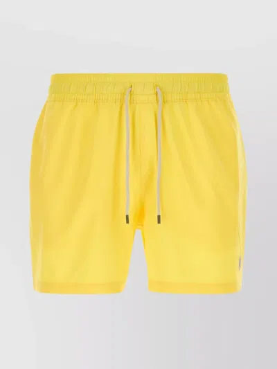 Polo Ralph Lauren Stretch Polyester Swim Shorts In Yellow