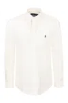 Polo Ralph Lauren Embroidered-logo Cotton Shirt In White