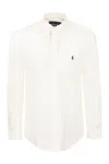 Polo Ralph Lauren Embroidered-logo Cotton Shirt In White