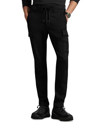 Polo Ralph Lauren Stretch Slim Fit Knitlike Cargo Pant In Black