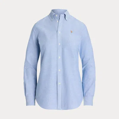 Polo Ralph Lauren Stretch Slim Fit Oxford Shirt In Blue