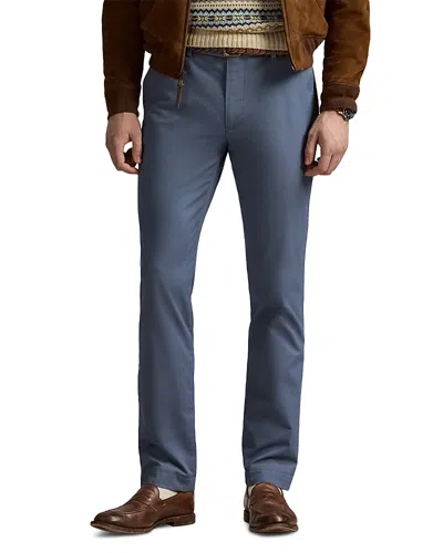 Polo Ralph Lauren Stretch Slim Fit Knitlike Chino Pant In Blue Corsair