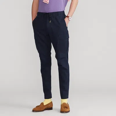 Polo Ralph Lauren Stretch Slim Fit Twill Cargo Trouser In Blue