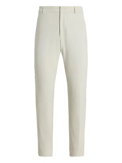 Polo Ralph Lauren Stretch Straight Trousers In Gray