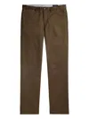 Polo Ralph Lauren Stretch Twill Flat-front Trousers In Brown