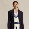 Polo Ralph Lauren Stretch Wool-blend Blazer In Blue