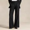 Polo Ralph Lauren Stretch Wool Faile Wide-leg Pant In Polo Black
