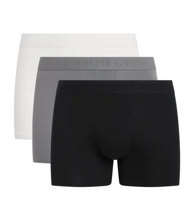 Polo Ralph Lauren Stretch-cotton Boxer Briefs In Black