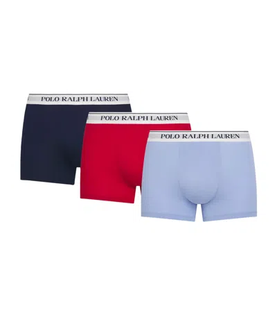 Polo Ralph Lauren Stretch-cotton Classic Trunks In Blue