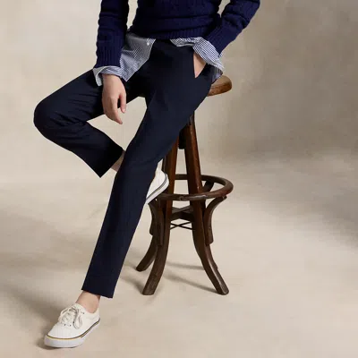 Polo Ralph Lauren Stretch-wool Slim Pant In Rl Navy In Black