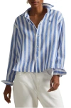 Polo Ralph Lauren Striped Shirt In Blue/white