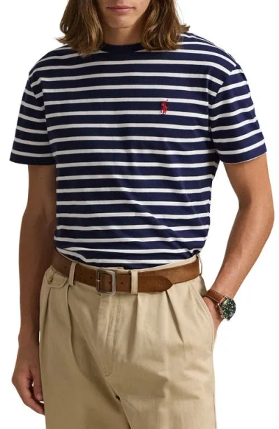 Polo Ralph Lauren Stripe Classic Fit Jersey Crewneck T-shirt